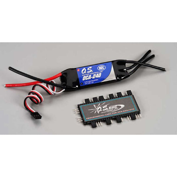OS Engines 52020041 OCA-240 40A 25V ESC w/ OCP-2 Prog Card. **Special order**