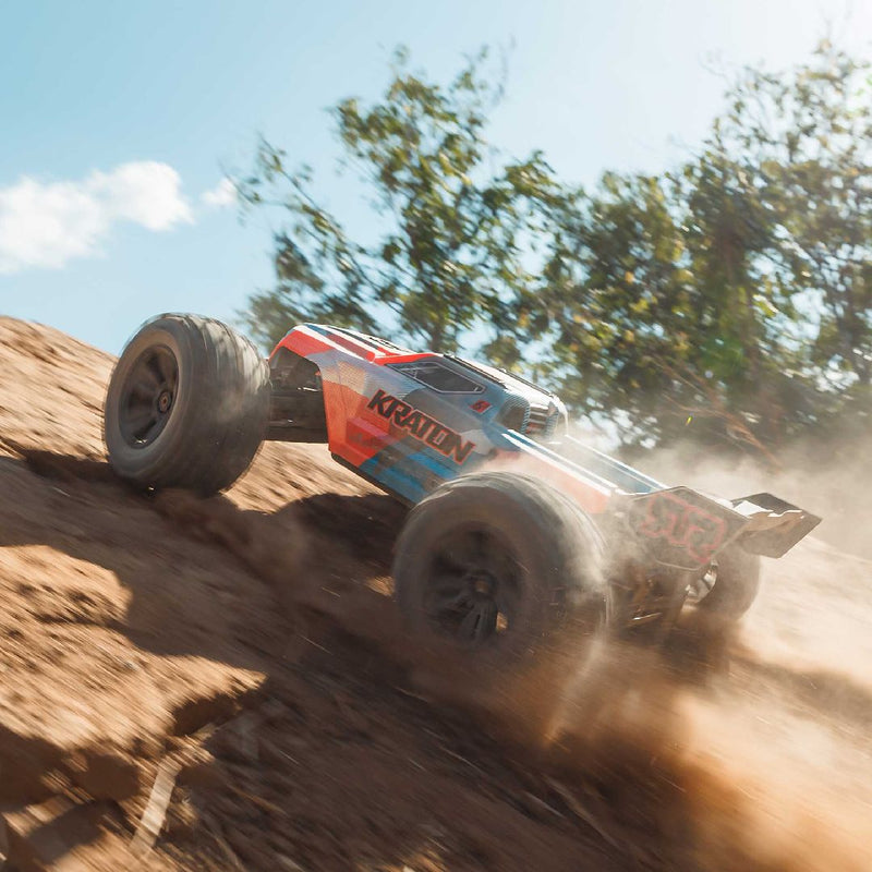 Arrma 1/8 KRATON 4x4 BL-6S Speed Truck RTR - Blue/Orange. Ships free across Canada 🇨🇦