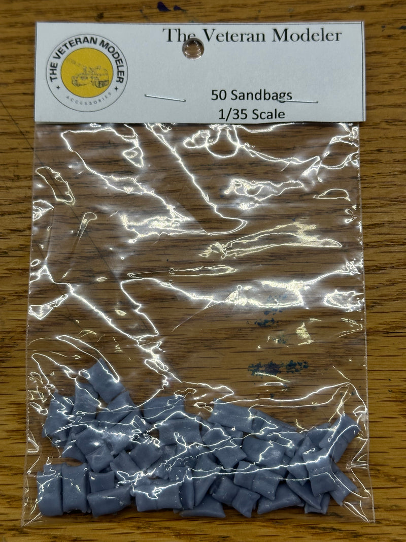 1/35 scale Sand bags x50 Printed in Resin by The Veteran Modeler