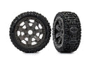 Traxxas Premount 3.0" Sledgehammer on Gray wheels (2). **Special order, can take up to 4 weeks**