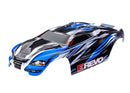 Traxxas Body, 1/16 E-Revo, red & blue (painted, decals applied) **Special Order** 4 week lead time.