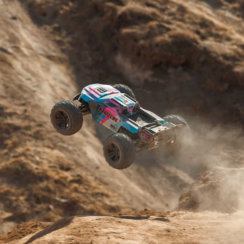 Arrma 1/8 KRATON 4x4 BL-6S Speed Truck RTR - Blue/Pink. Ships free across Canada 🇨🇦