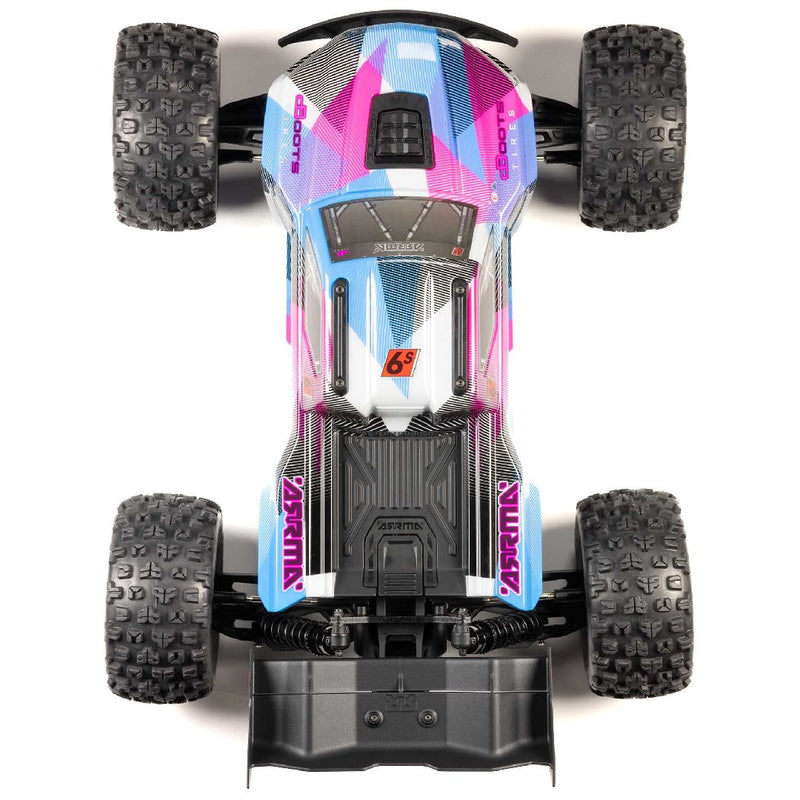 Arrma 1/8 KRATON 4x4 BL-6S Speed Truck RTR - Blue/Pink. Ships free across Canada 🇨🇦