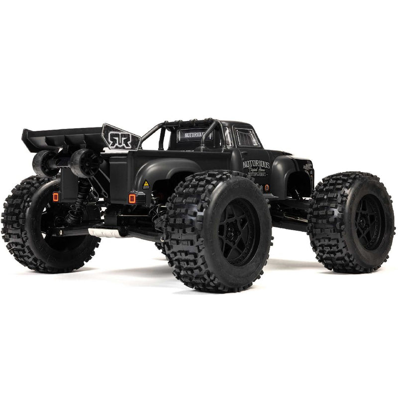 Arrma 1/8 NOTORIOUS BL-6s 4x4 Stunt Truck RTR - Black