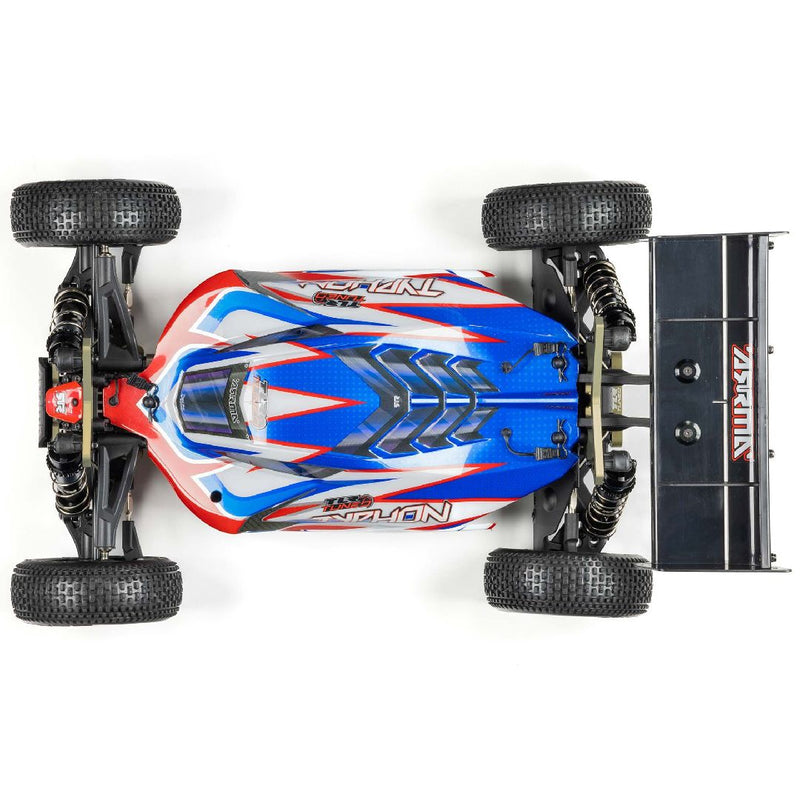 Arrma 1/8 TLR Tuned TYPHON BL-6S 4x4 Buggy RTR - Red/Blue