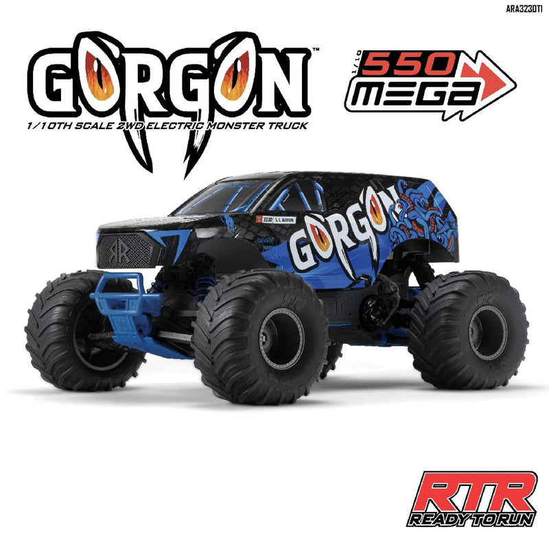 Arrma 1/10 GORGON 2wd RTR Brushed Monster Truck - Blue **Ships free across Canada 🇨🇦