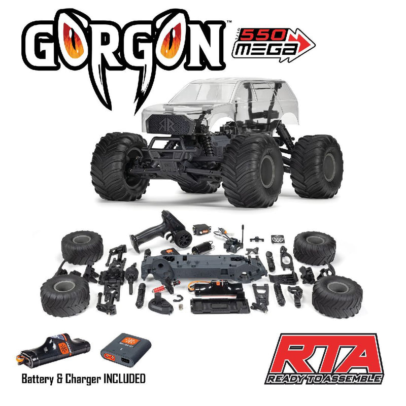 Arrma 1/10 GORGON 2wd RTA KIT (B&C Included) - Clear Body.