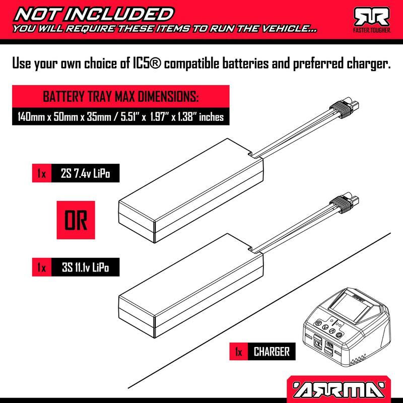 Arrma 1/10 VORTEKS 223S Brushless 2wd RTR - Blue **Special order Can take up to 4 weeks** Free shipping across Canada 🇨🇦