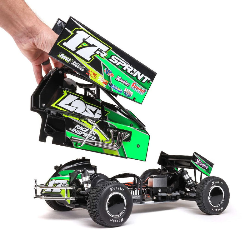 Losi 1/10 22S Sprint Car Brushless 2wd RTR - Green **Manufacture backordered. **NO ETA**