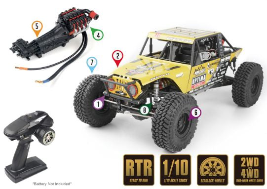 RC4WD Miller Motorsports 1/10 Pro Rock Racer RTR Z-RTR0061 Free shipping across Canada 🇨🇦
