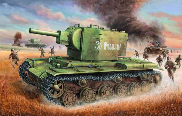 Trumpeter 1/35 Russian KV-2 Tank I