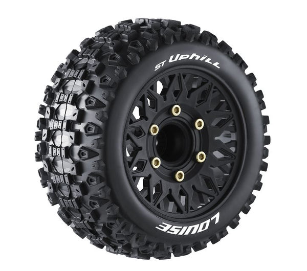 Louise R/C ST-Uphill 2.8" Removable Hex Black Whls 4.0" OD(2)