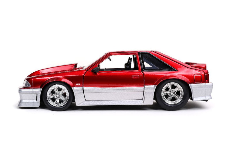 Jada 1/24 "BIGTIME Muscle" 1989 Ford Mustang GT - Candy Red. ** Special Order ** 4 to 6 week delivery time.