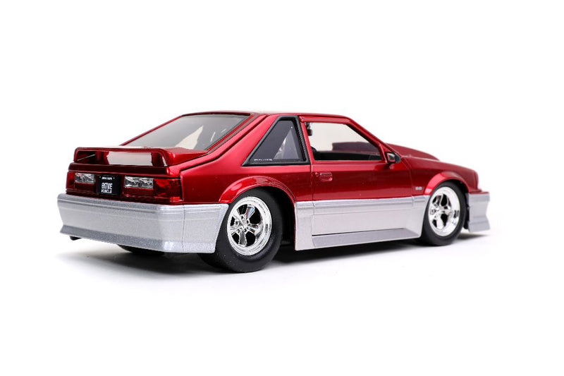 Jada 1/24 "BIGTIME Muscle" 1989 Ford Mustang GT - Candy Red. ** Special Order ** 4 to 6 week delivery time.