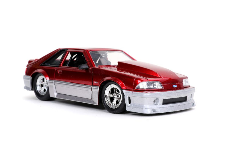 Jada 1/24 "BIGTIME Muscle" 1989 Ford Mustang GT - Candy Red. ** Special Order ** 4 to 6 week delivery time.