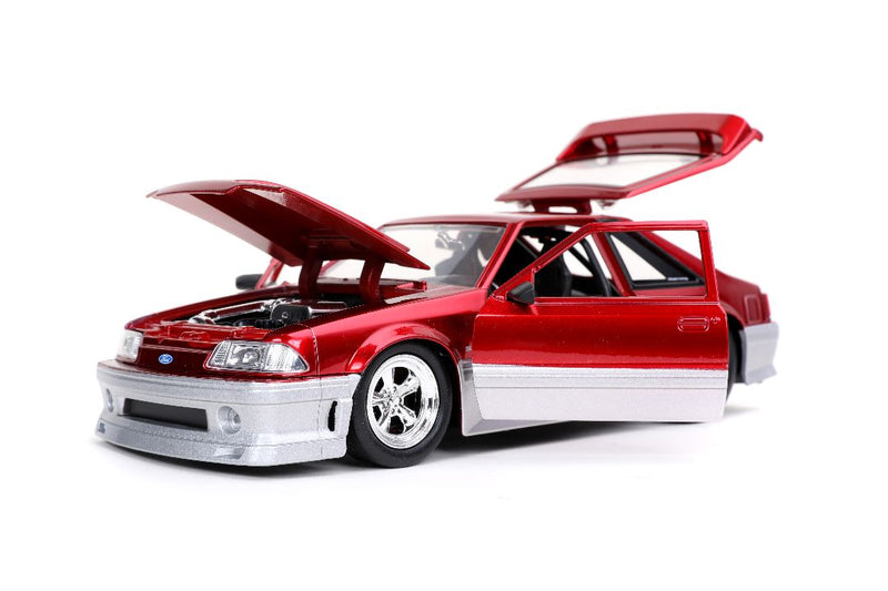 Jada 1/24 "BIGTIME Muscle" 1989 Ford Mustang GT - Candy Red. ** Special Order ** 4 to 6 week delivery time.