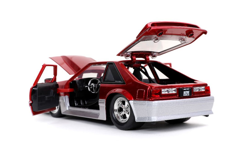 Jada 1/24 "BIGTIME Muscle" 1989 Ford Mustang GT - Candy Red. ** Special Order ** 4 to 6 week delivery time.