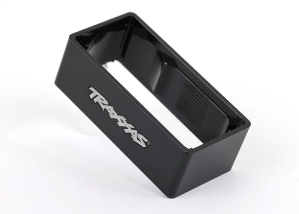 Traxxas Servo case, aluminum (black-anodized) (middle) (for