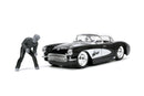 Jada 1/24 "Hollywood Rides" 1957 Corvette with The Wolfman