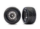 Traxxas Tires & wheels Mini XRT, Gray on Gravix tire, rear (2). **Special Order** 4 to 6 week delivery expected.