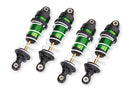 Traxxas Shocks, GTR long, green (assembled with springs) (4).