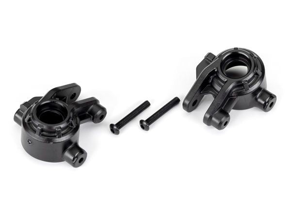 Traxxas Steering blocks, extreme heavy duty, black