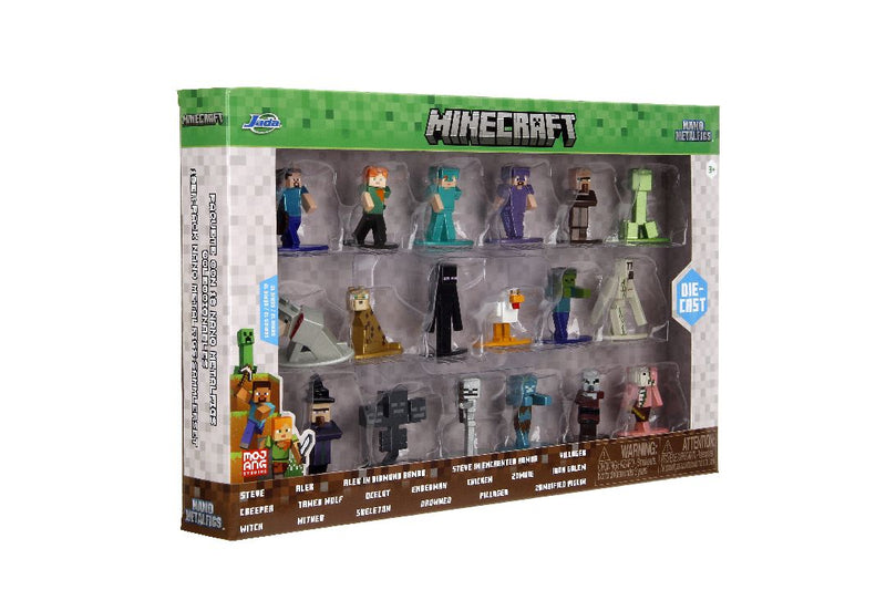 Jada 1.65" Nano Metalfigs - Minecraft 18-Pack  W12. **Special Order** can take 6 to 8 weeks to ship.