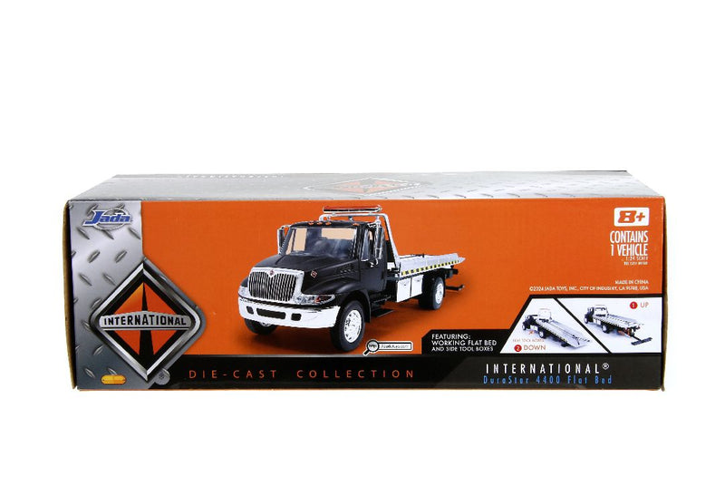 Jada 1/24 International Flatbed Tow Truck  - Primer Black. **Special order** 4 to 6 weeks shipping delay.
