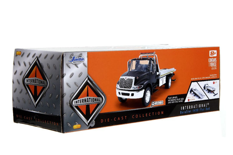 Jada 1/24 International Flatbed Tow Truck  - Primer Black. **Special order** 4 to 6 weeks shipping delay.