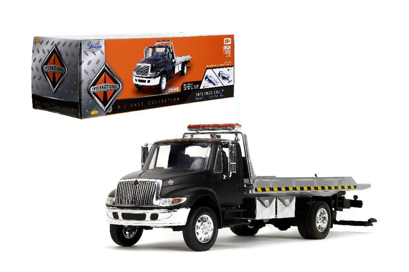 Jada 1/24 International Flatbed Tow Truck  - Primer Black. **Special order** 4 to 6 weeks shipping delay.