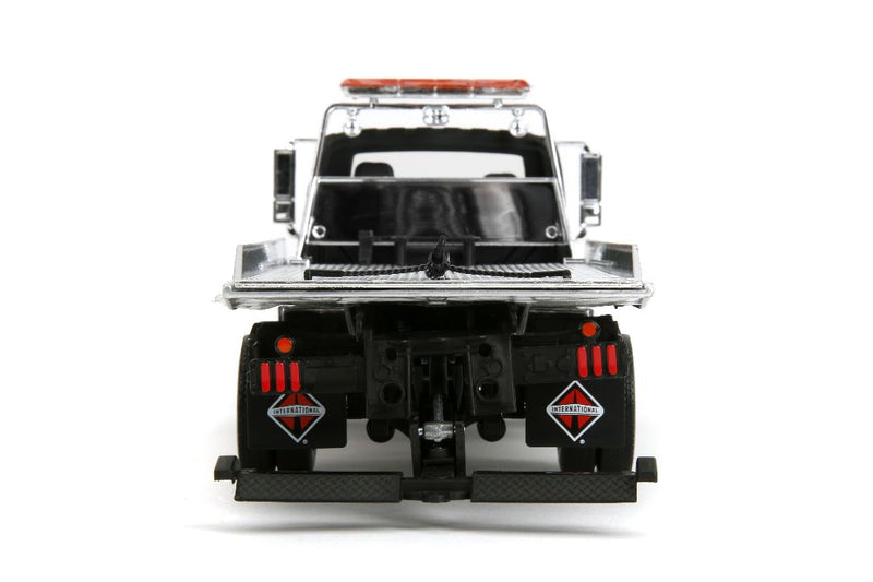 Jada 1/24 International Flatbed Tow Truck  - Primer Black. **Special order** 4 to 6 weeks shipping delay.