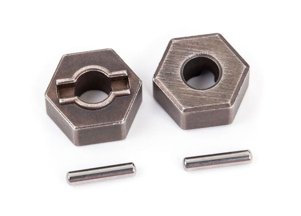 Traxxas Wheel Hubs, 12mm Hex (Steel) (2)/ Axle Pins (2) 1654R