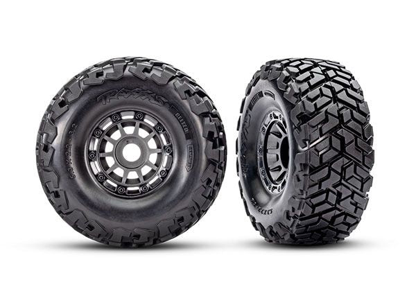 Traxxas Tires & wheels, Maxx Slash belted tires on wheels