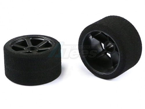 Arrowmax 1/12 Foam Tire Rim Front 32 Shore Carbon (2)