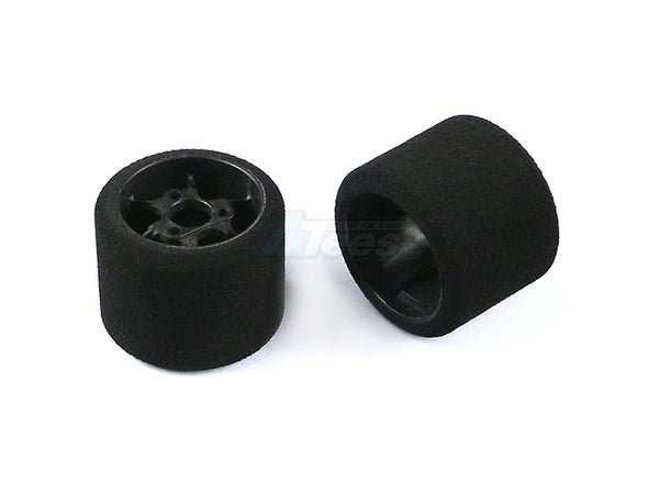 Arrowmax 1/12 Foam Tire Rim Rear 30 Shore Carbon (2)