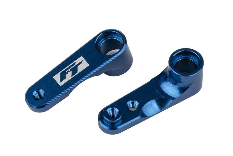 Team Associated RC10B6.4 FT Steering Bellcranks, blue aluminum