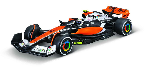 Bburago 1/43 Race McLaren Racing MCL60 (2023) w/ driver (Norris #4)