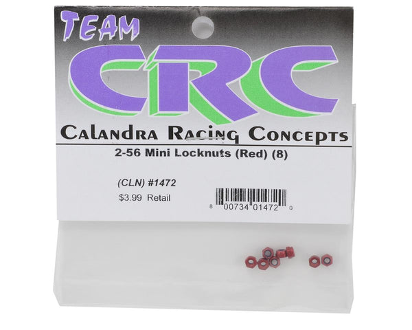 CRC 2-56 Aluminum Locknut (Red) (8)