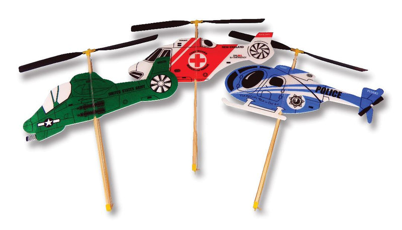 Guillow's Rubber Band Powered Toy Helicopter copter toy