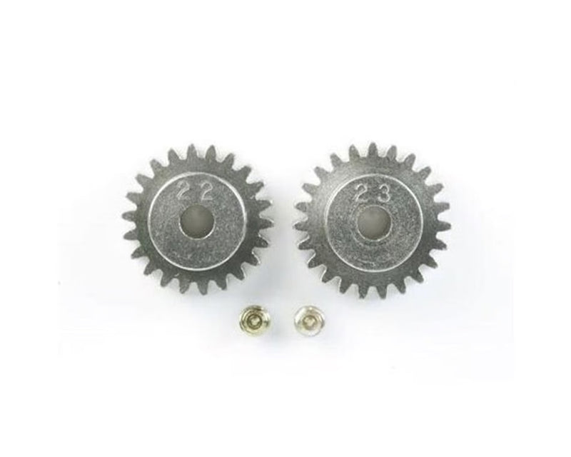 Tamiya mod 0.6 AV Pinion Gear Set (22T & 23T)