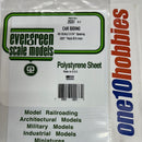 2037 Car Siding .020" Thick white Polystyrene Sheet 6X12 C.Sid 1