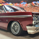 Whitewall Low Pro Tires and Wheels w/ Knock offs & Wheel nuts (Chrome)(Not Glued) (1Set)