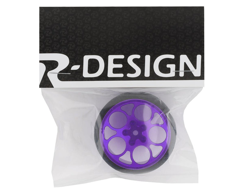 R-Design Sanwa M17/MT-44 Ultrawide 5 Hole Transmitter Steering Wheel (Purple)