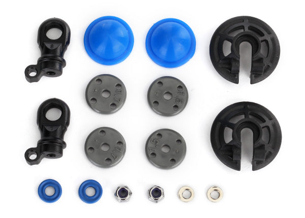 Traxxas Rebuild kit, GTR shocks (x-rings, bladders, pistons, piston nuts, shock rod ends) (renews 2 shocks)