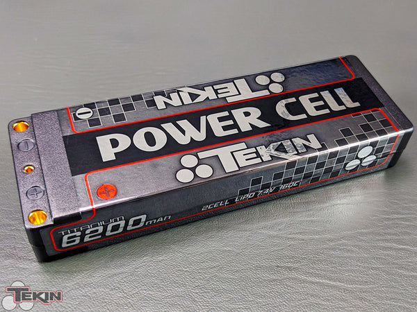 Tekin Titanium Power Cell 2S 6200mAh 160C Stick LCG 5mm bullets