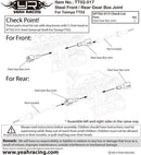 Yeah Racing Tamiya TT-02 Steel Front/Rear Differential Cups (2)
