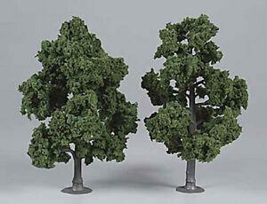 Woodland Scenics 5" - 6" Ready Made Trees - Real Dark Green 2/Pk