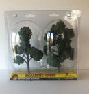 Woodland Scenics 6" - 7" Ready Made Trees - Real Medium Green 2/Pk