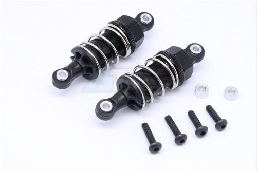 GPM Racing HPI RS4 SPORT 3 Aluminium Front/Rear Adjustable Shocks (50MM) With Plastic Ball Top - 1Pair Set Black