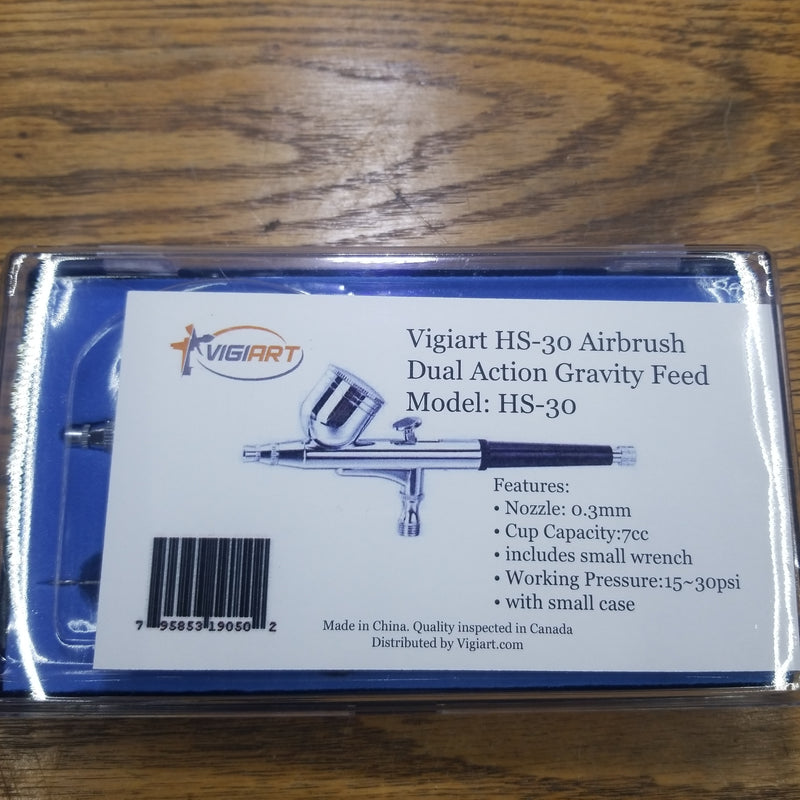 Dual Action Gravity Feed Airbrush by Vigiart HS-30